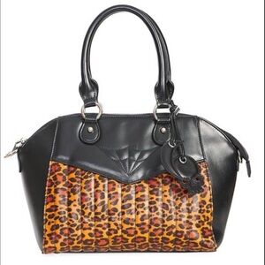 Banned Rockabilly another lost soul leopard print purse NWT